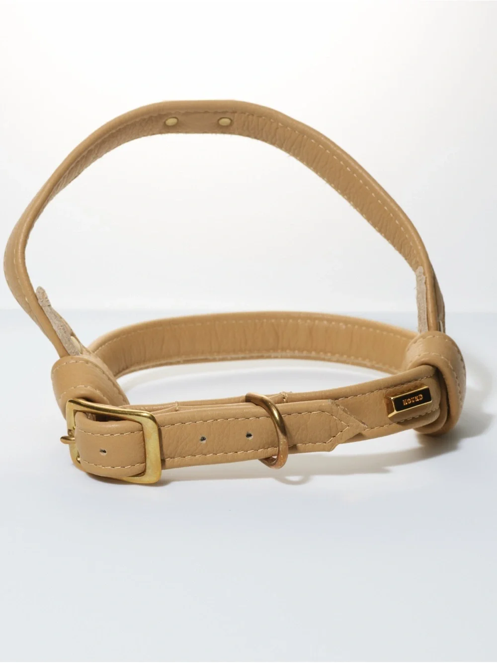 Dog Harness Hound Collection Belted Leather Harness Genuine Nude Leather
